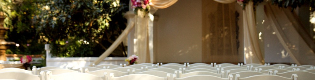 White Padded Resin Chair Wedding